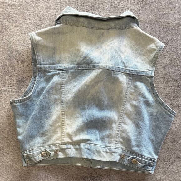 Rue 21 Y2k Denim Crop Vest - Picture 5 of 5